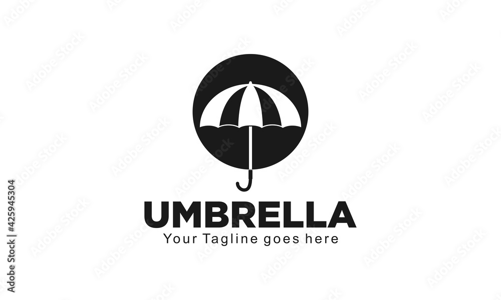 Umbrella modern vector logo