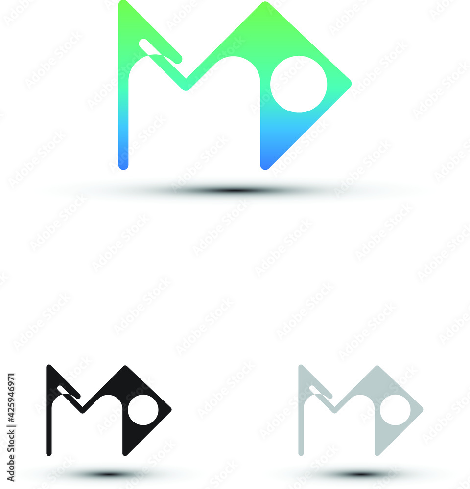 MD letter logo design template MD letter logo design template