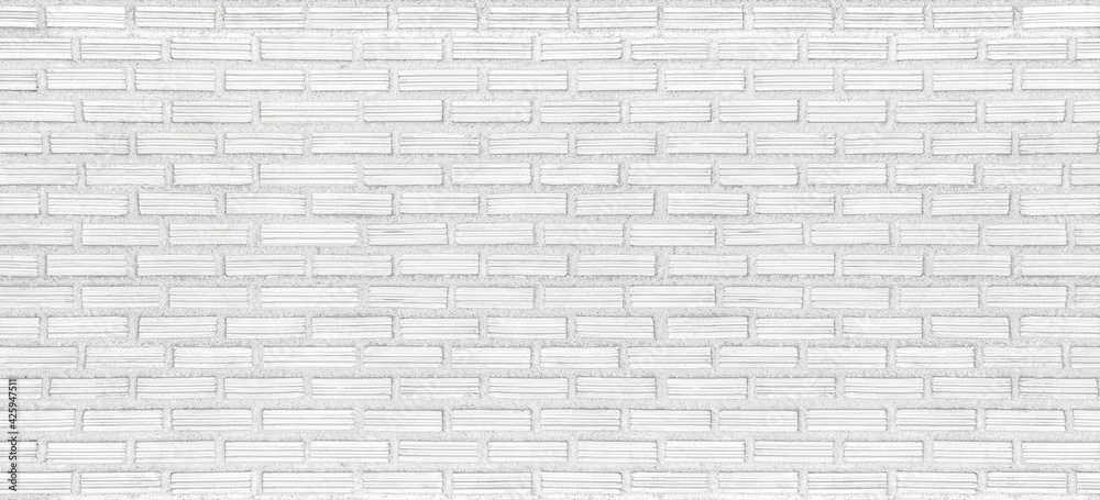 White brick wall texture background in rural room. White brick wall texture background in rural room.