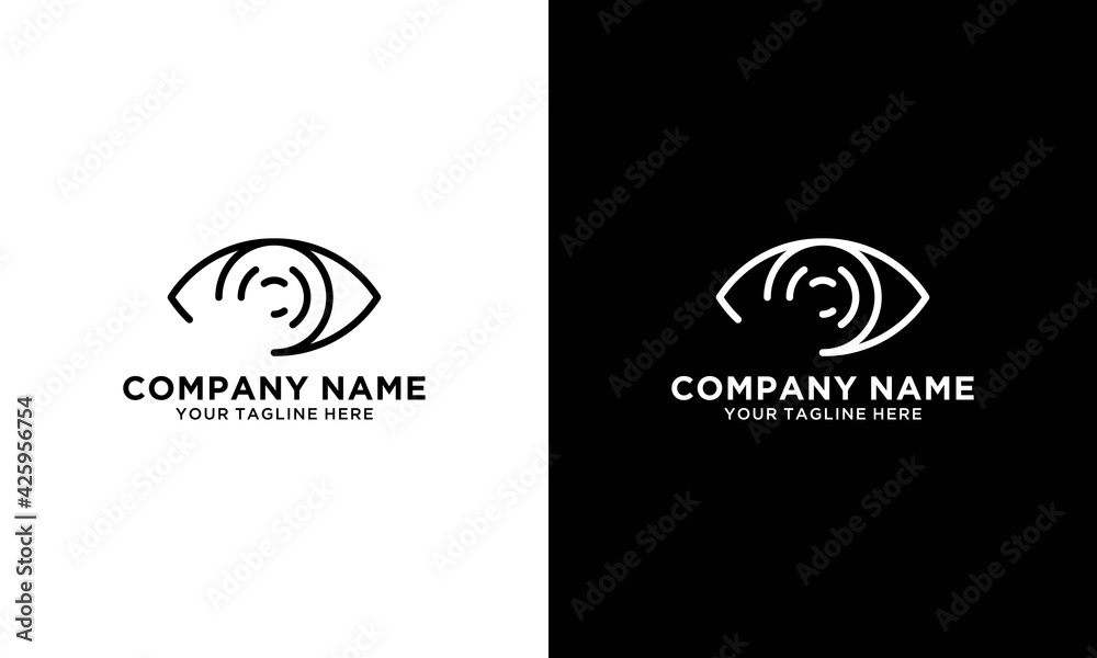 vision logo design, silhouette eye symbol icon vector vision logo design, silhouette eye symbol icon vector