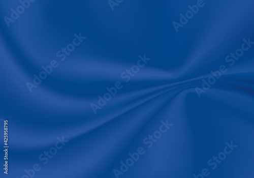 光沢のある柔らかい青色の布の背景素材