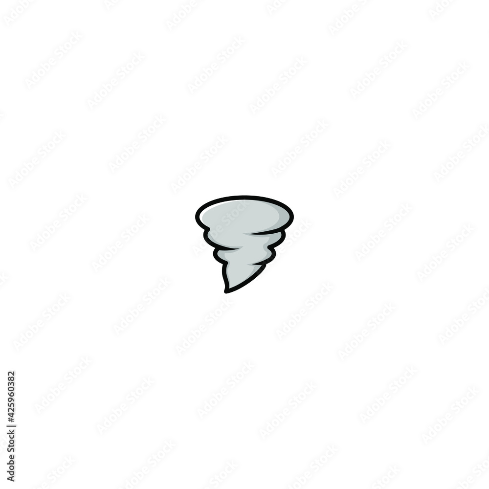 Cute Tornado Kawaii Cartoon Character Vector Illustration Design. Outline, Cute, Funny Style. Recomended For Children Book, Cover Book, And Other. Cute Tornado Kawaii Cartoon Character Vector Illustration Design. Outline, Cute, Funny Style. Recomended For Children Book, Cover Book, And Other.