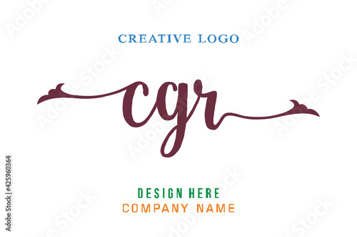 CGR lettering logo is simple, easy to understand and authoritative photo