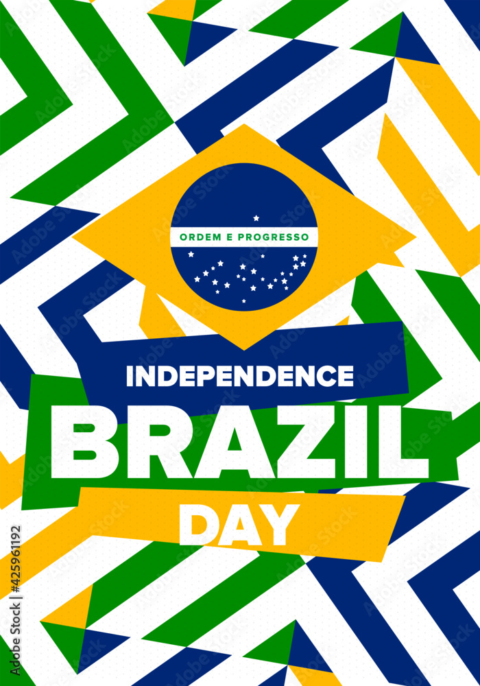 Brazil Independence Day. Happy national holiday. Freedom day. Celebrate