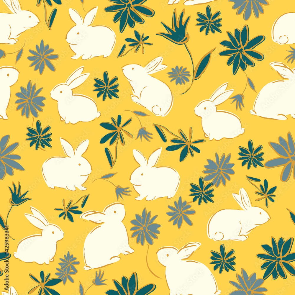 Obraz premium Easter Seamless Pattern