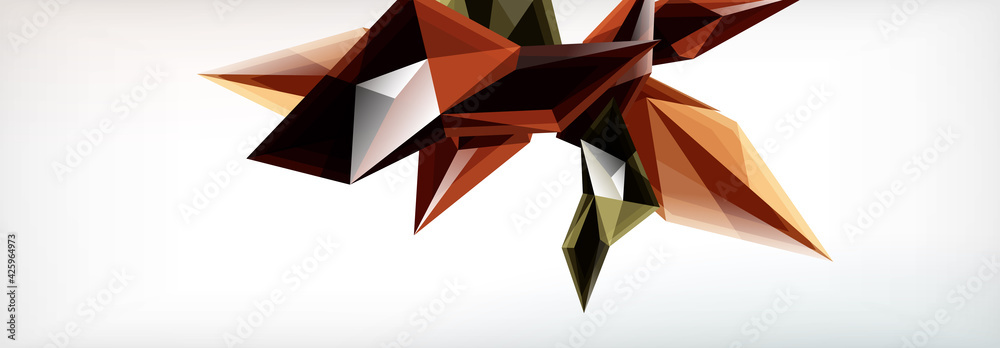 Vector 3d triangles and pyramids abstract background for business or technology presentations, internet posters or web brochure covers Vector 3d triangles and pyramids abstract background for business or technology presentations, internet posters or web brochure covers