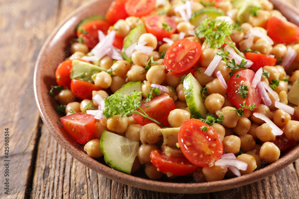 chickpea salad with tomato and cucumber chickpea salad with tomato and cucumber
