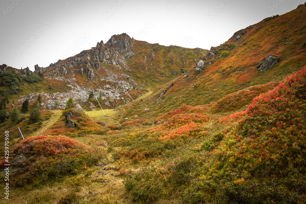 autumn in the mountains, gastein valley, salzburg, austria autumn in the mountains, gastein valley, salzburg, austria