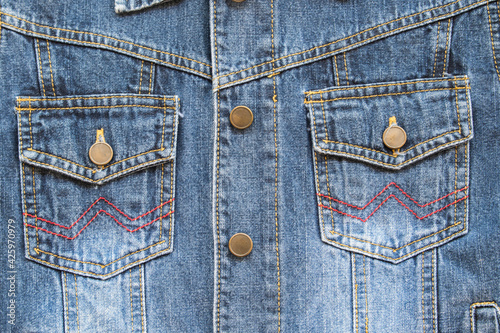 background texture surface denim jean jacket of lifestyle woman