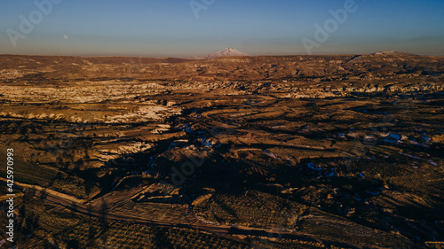 Aerial view of village ibrahimpasa in turkey photo