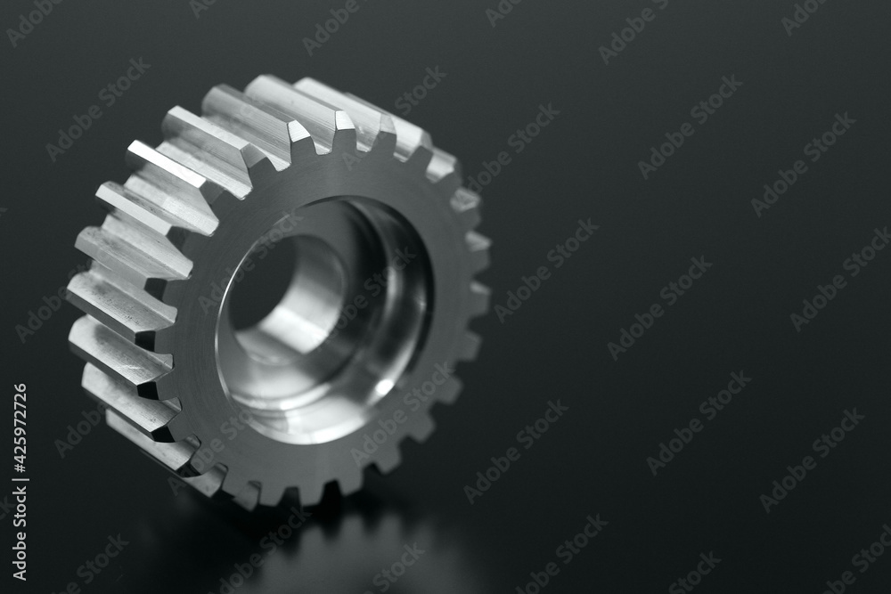 Gear metal wheels. Free space for text Gear metal wheels. Free space for text