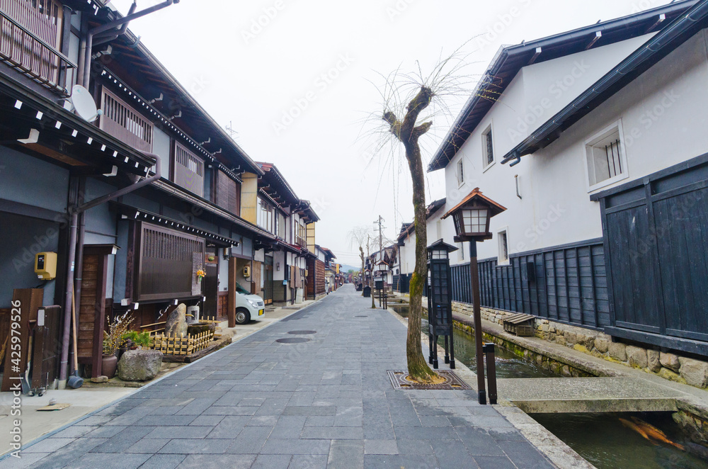 Hida Furukawa is a small town in the mountains of Gifu Prefecture, Japan. A small canal, named Seto River (Setogawa) and inhabited by many carps.