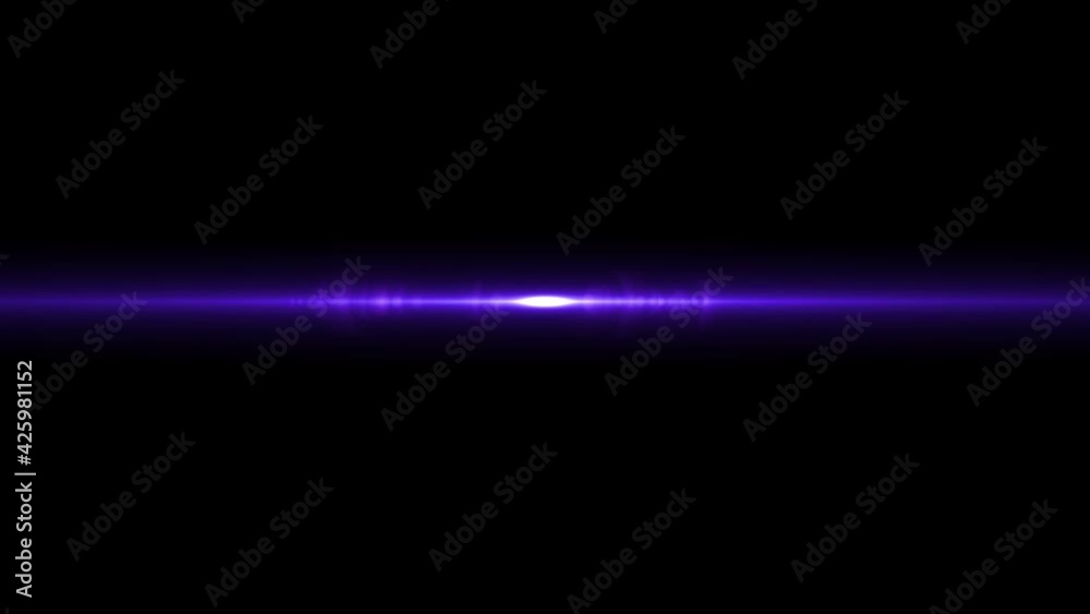 Optical flash of blue color on a black background Optical flash of blue color on a black background