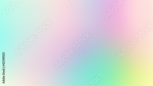 Abstract rainbow soft cloud background in pastel colorful gradation. photo