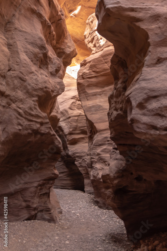 Red Canyon in southern Israel. natural rock formations. 