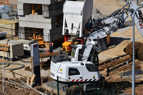 chantier de construction de bâtiment photo