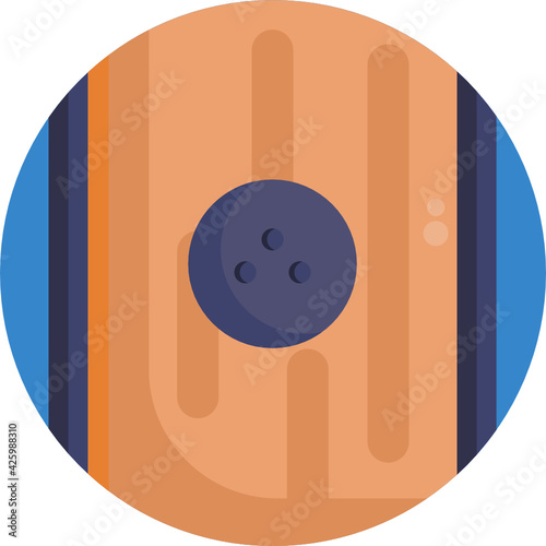 Bowling Icon. Vector Illustration.