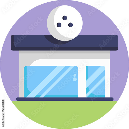 Bowling Icon. Vector Illustration.