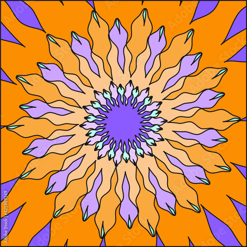 Seamless mandala pattern.