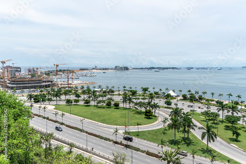 The road for Luanda beach