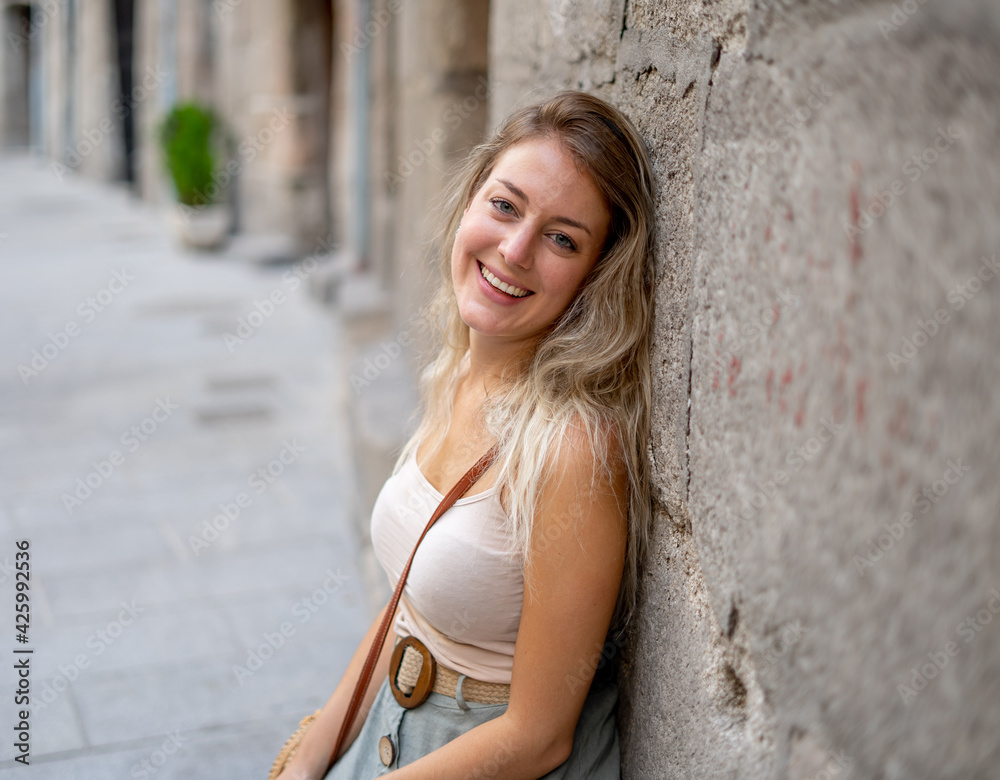 Young attractive woman looking sexy with fresh and natural beauty. Real People Outdoors Portrait Young attractive woman looking sexy with fresh and natural beauty. Real People Outdoors Portrait