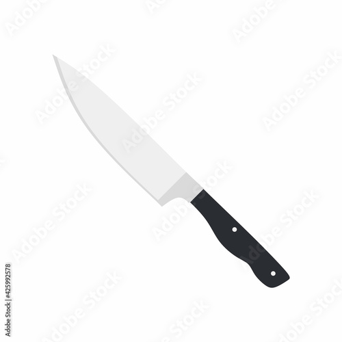 Chef's kitchen knife icon i...