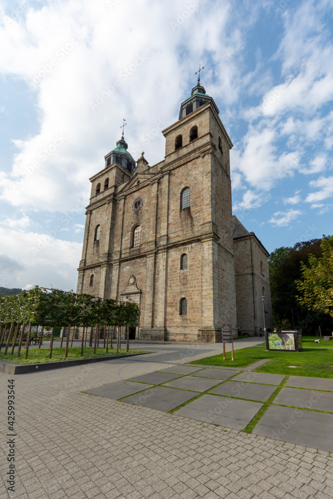 The Cathedral of St. Pierre, St. Paul and St. Quirin, in Malmedy, Belgium