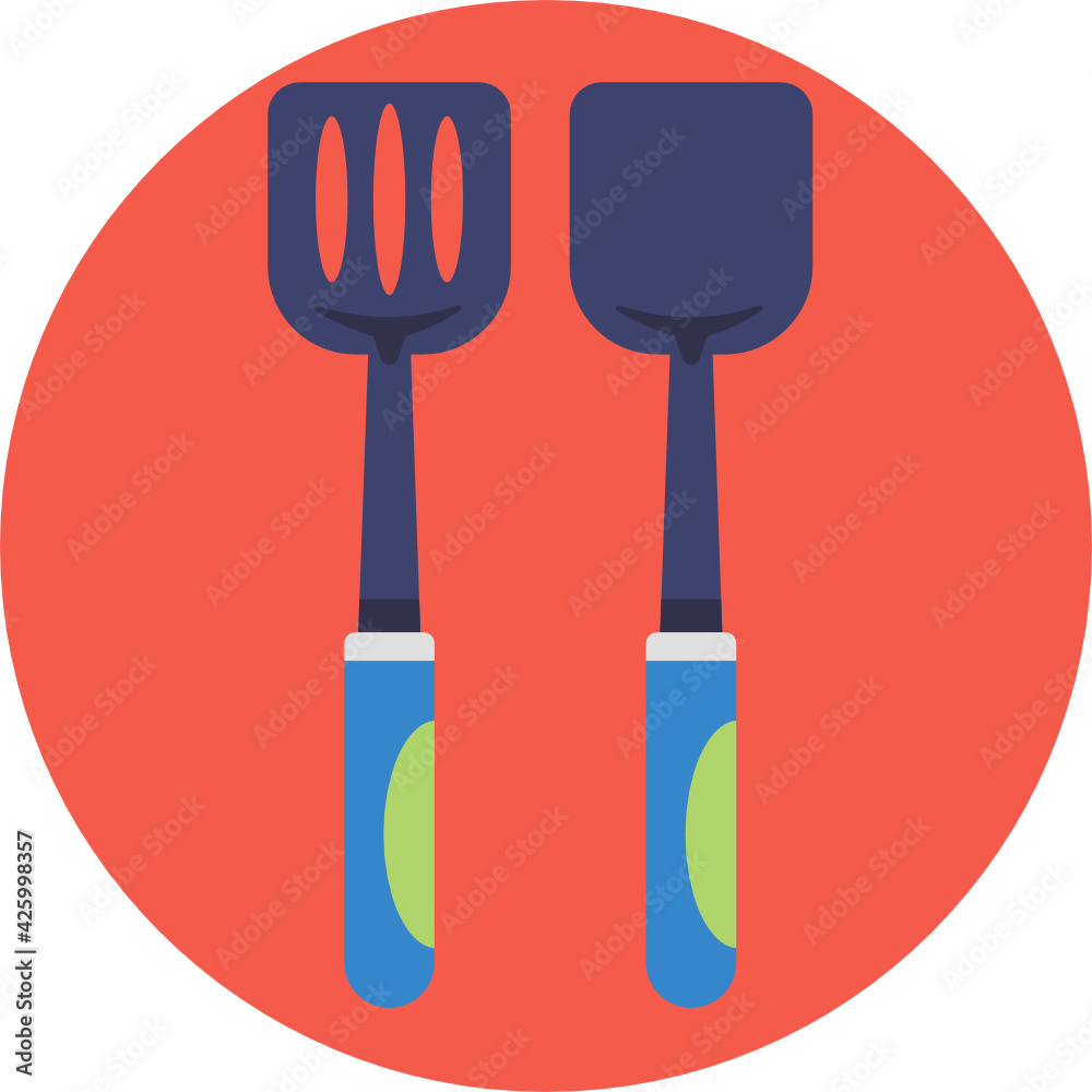 Fototapeta premium Kitchen Tools Icon. Vector Illustration.