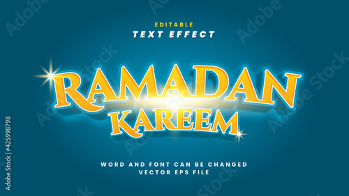 Ramadan kareem text effect