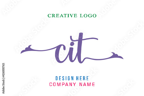 CIT lettering logo is simple, easy to understand and authoritative