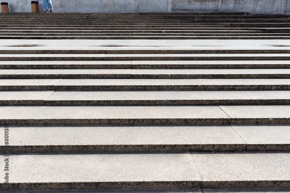 Concrete stairs with contrast of light and shades Concrete stairs with contrast of light and shades