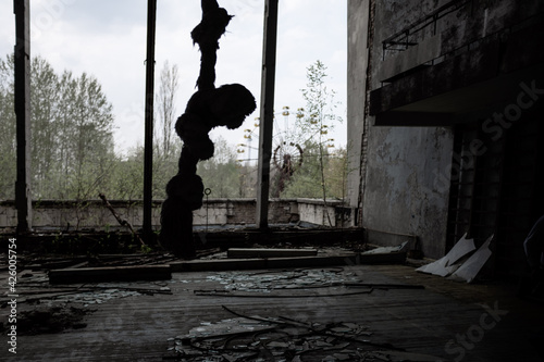 Gym in Pripyat, near Chernobyl