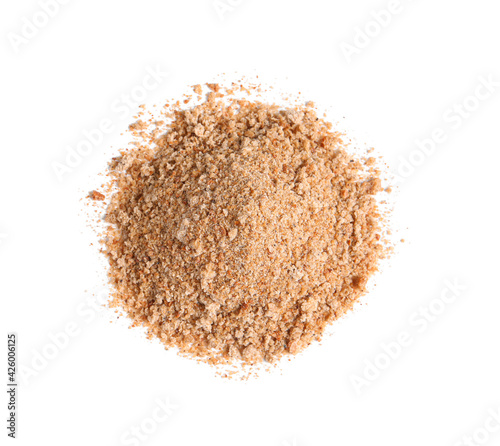 Wallpaper Mural Pile of fresh bread crumbs isolated on white Torontodigital.ca