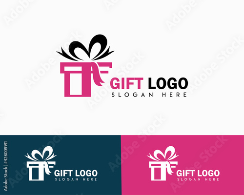 Simple Illustration Style Logo Vector Icon for Gift Shop or Corporate Event