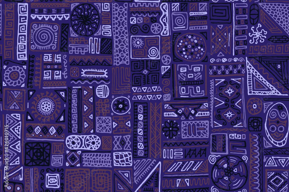 Traditional african vector seamless pattern design Traditional african vector seamless pattern design