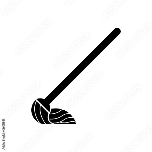 cleaning mop icon vector