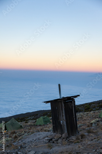 Long Drop Toilet on Kilimanjaro