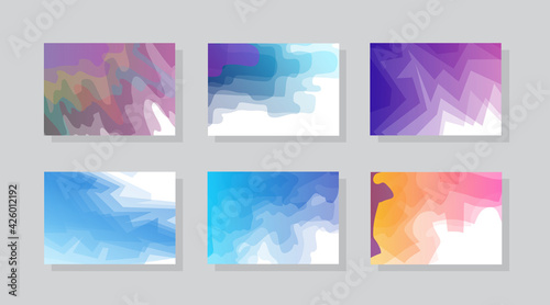 Covers with minimal designs. Abstract backgrounds. Vector frame for text Modern Art graphics for hipsters