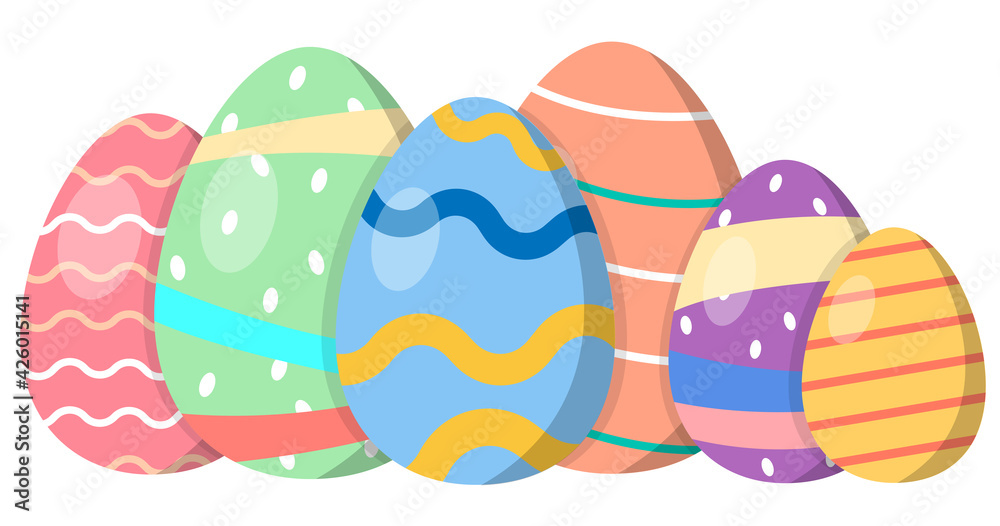 Happy Easter Day. Vector illustration for your design . Vector illustration