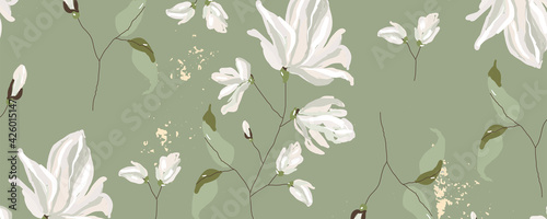 floral spring social media banner