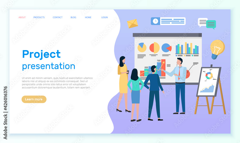 Successful business project presentation, company strategy planning, statistics indicators analysis Successful business project presentation, company strategy planning, statistics indicators analysis