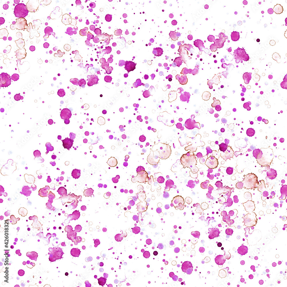Pattern abstract paint spots on white background. Color watercolor stains and blots. Pattern abstract paint spots on white background. Color watercolor stains and blots.