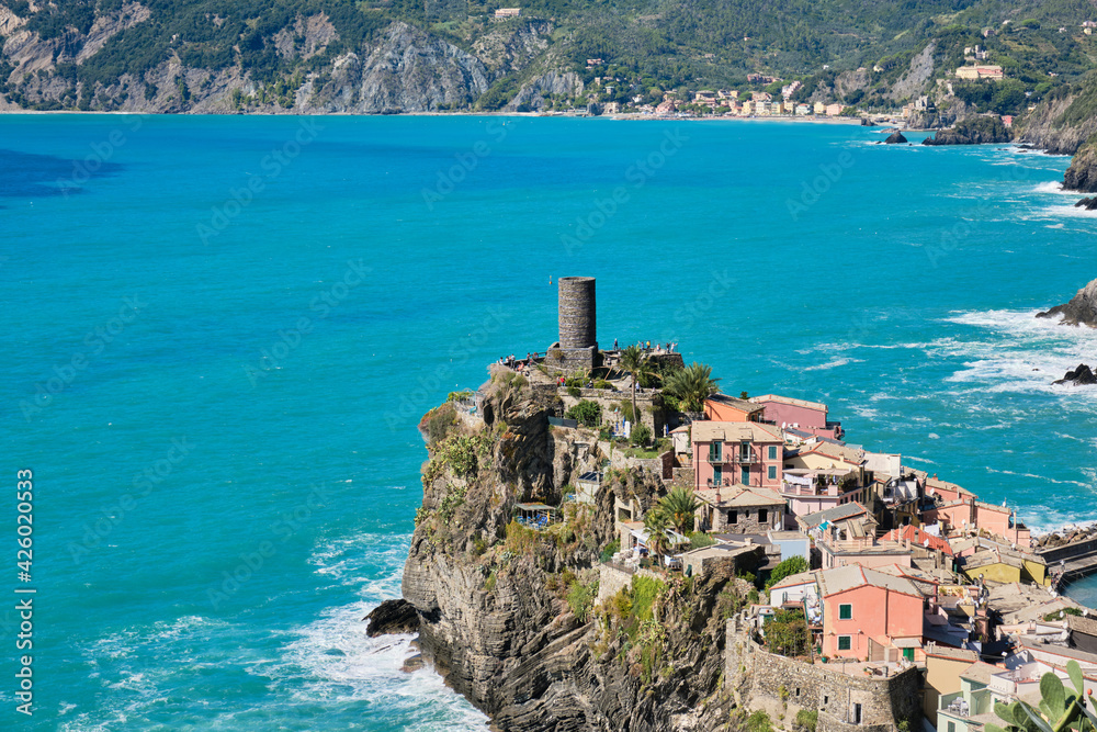 Classic view of the town of Vernazza 