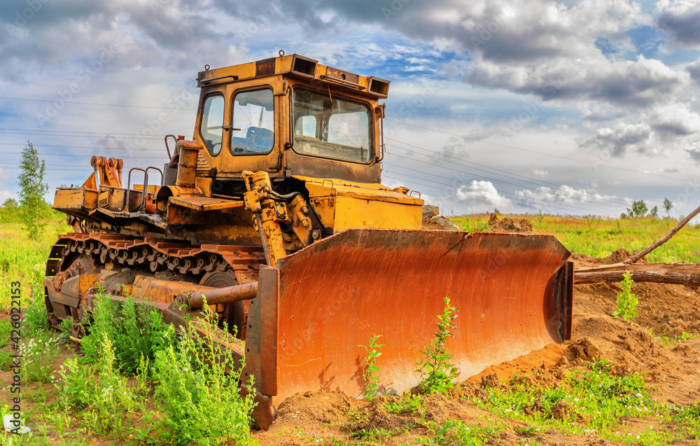 Old bulldozer Old bulldozer