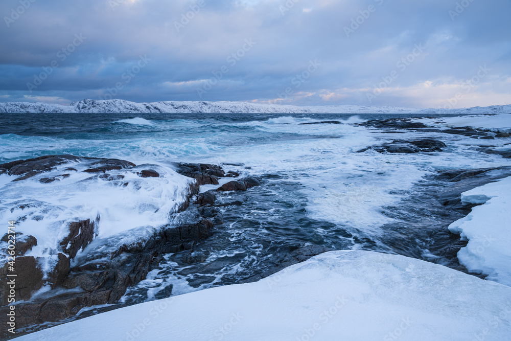 Teriberka is a rural locality in Kolsky District of Murmansk Oblast, Russia, located on the Barents Sea coast, at the mouth of the river Teriberka. 