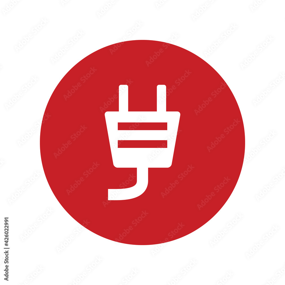 Electrical plug icon vector graphic illustration Electrical plug icon vector graphic illustration