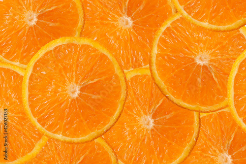 Orange Fruit slice Background. Healthy food lifestile. Food background. Applicable for fruit juice advertising