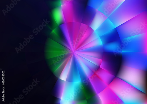 Abstract Blue Pink and Green Graphic Background photo