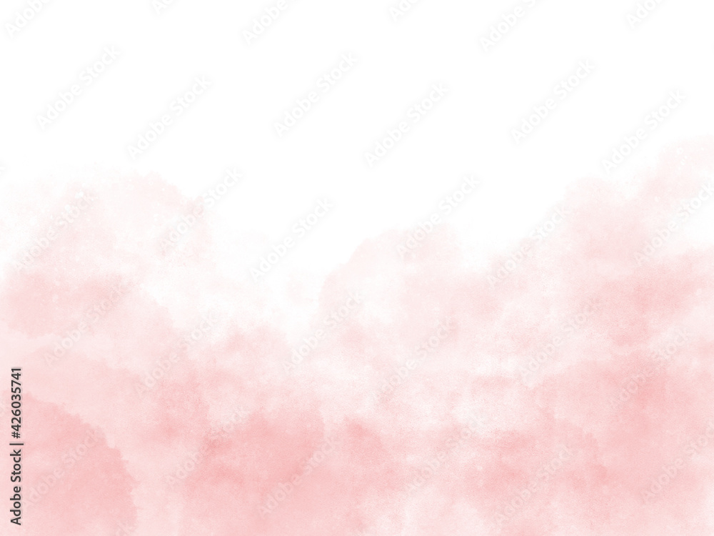 にじんだ水彩のピンクのグラデーション背景、ふわふわした春っぽい色の壁紙