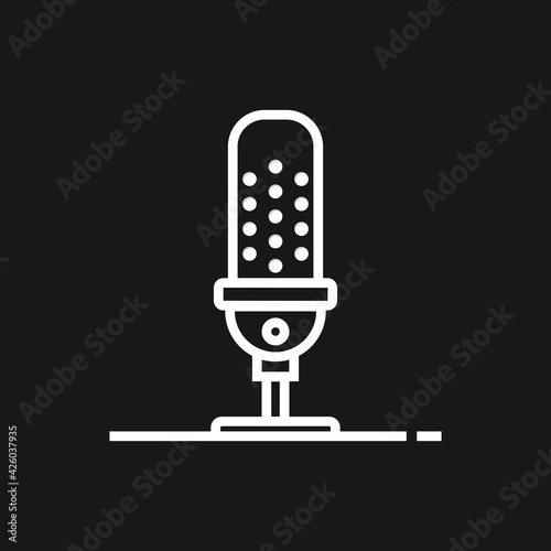 Microphone icon Vector Illustration, Vector EPS 10.